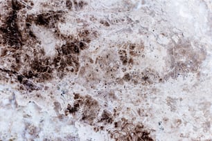 a close up of a marble surface with brown spots