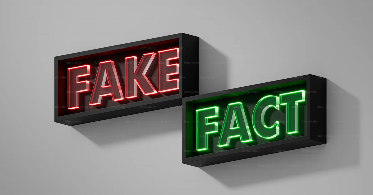 Two signs that say fake and fact photo – Disinformation Image on Unsplash