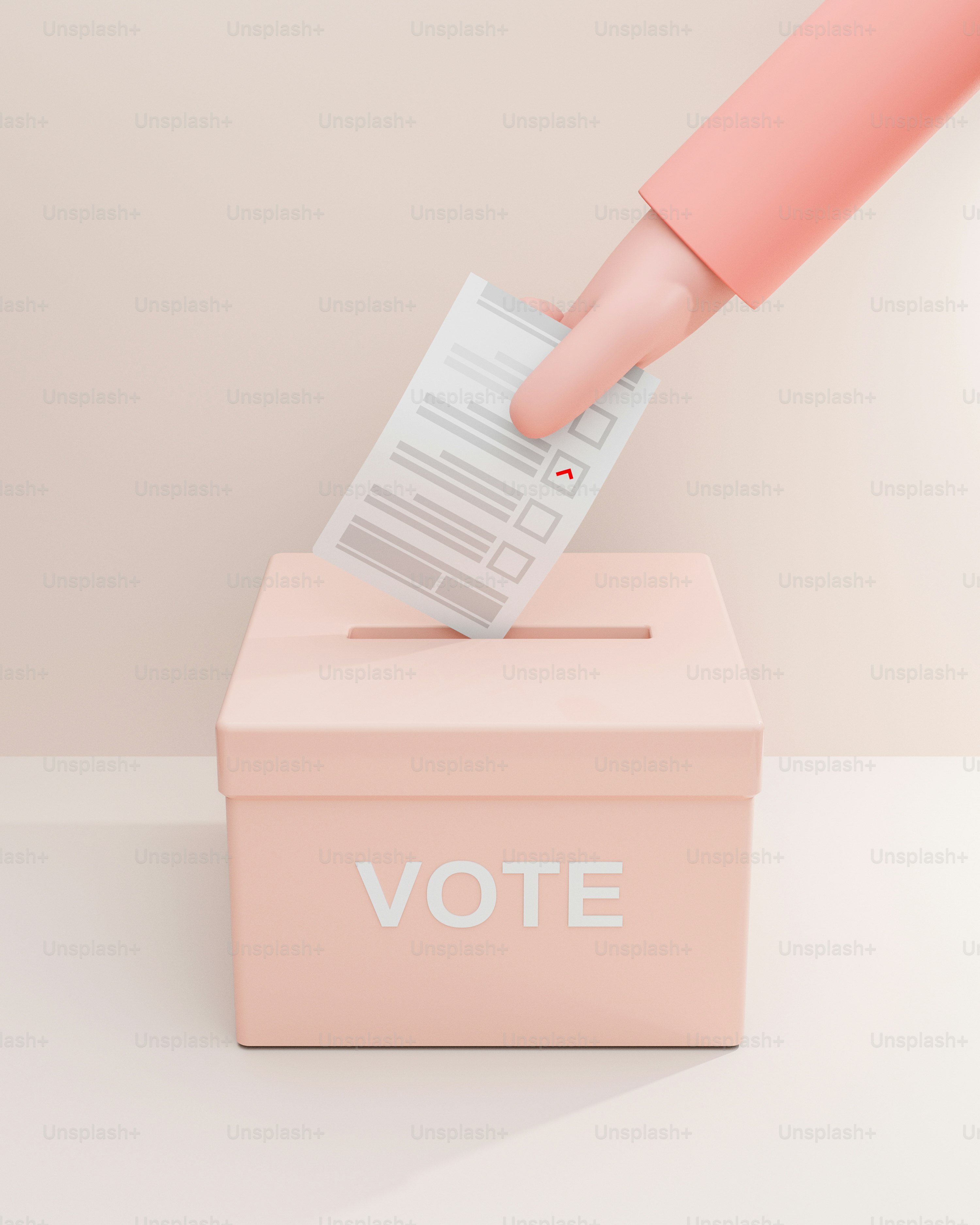 a person putting a voting paper into a voting box