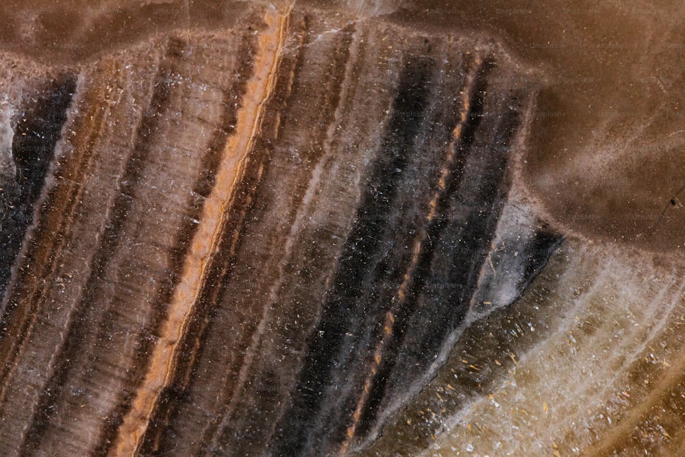 a close up view of a rock formation