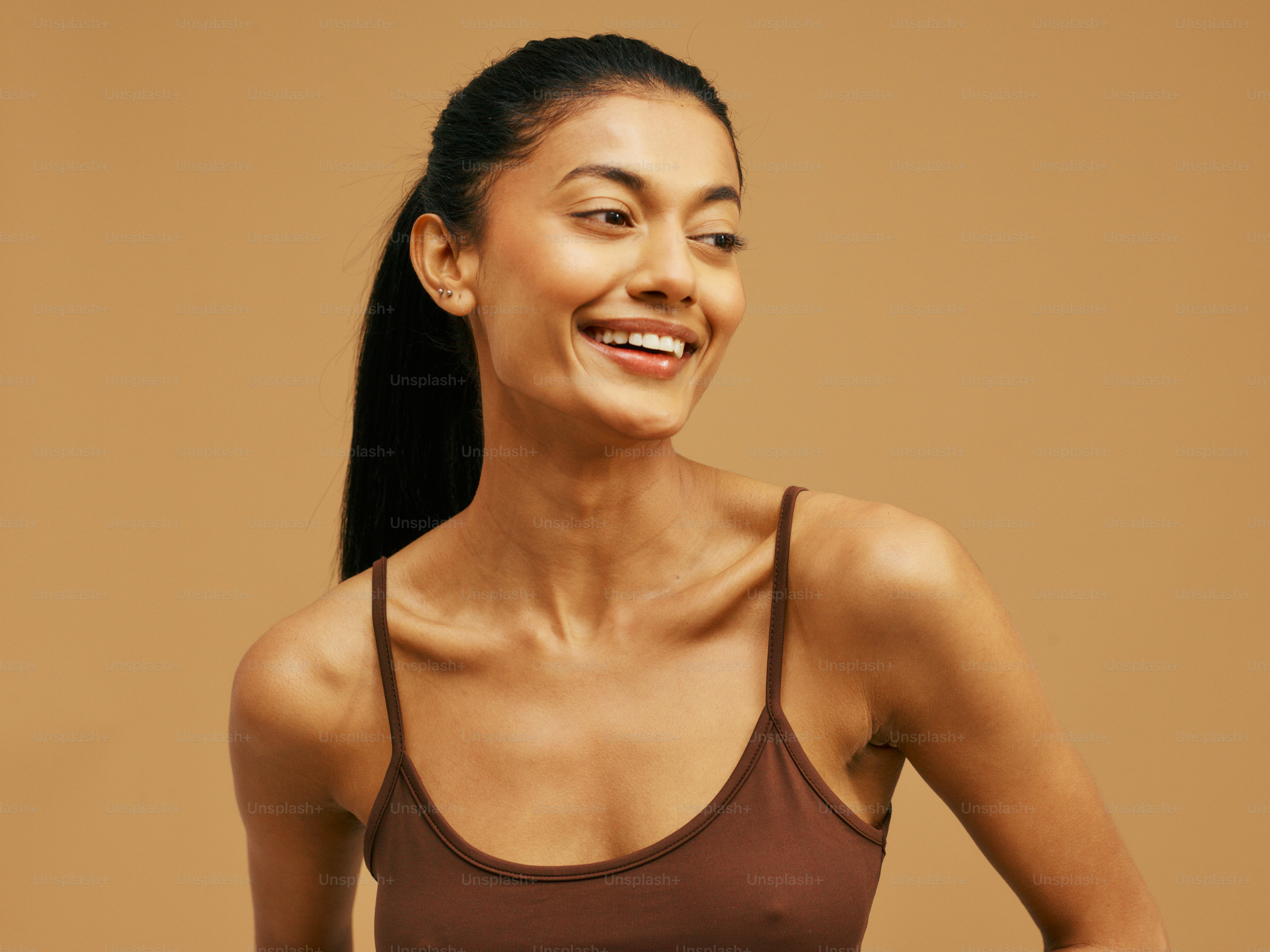 a woman with a smile on her face