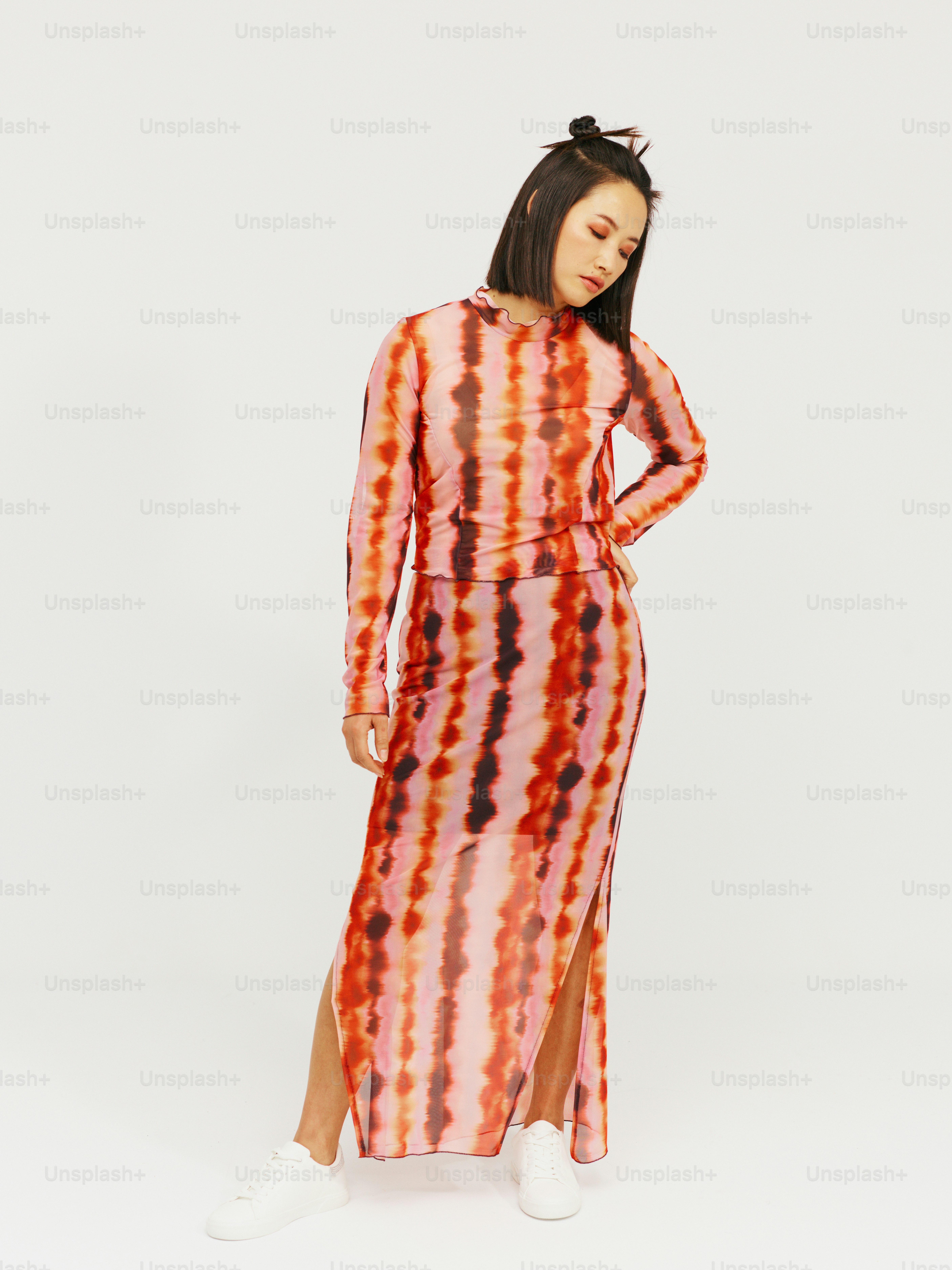 Women Casual flared tie&dye Dress main image 0