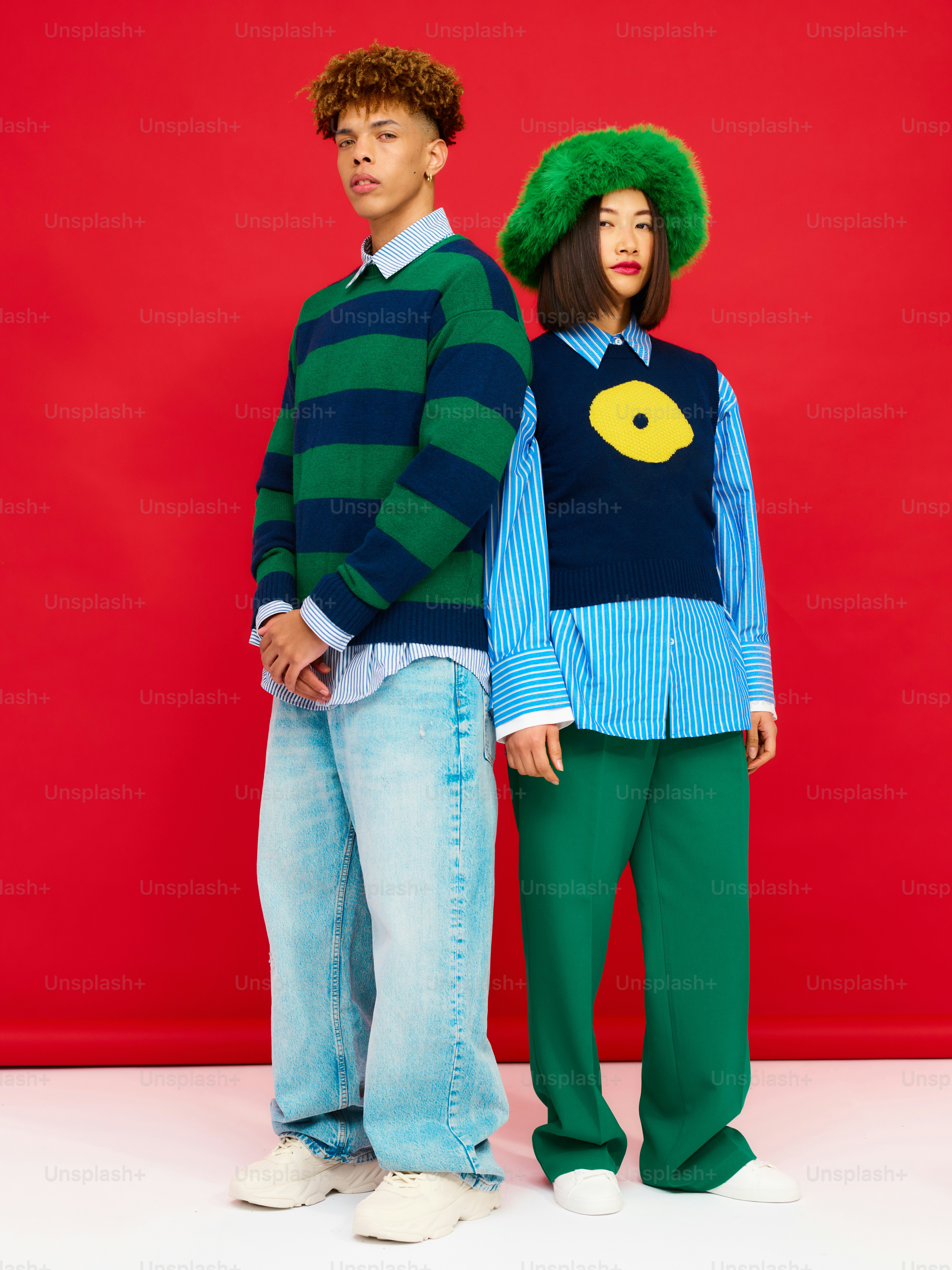 a couple of people standing next to each other