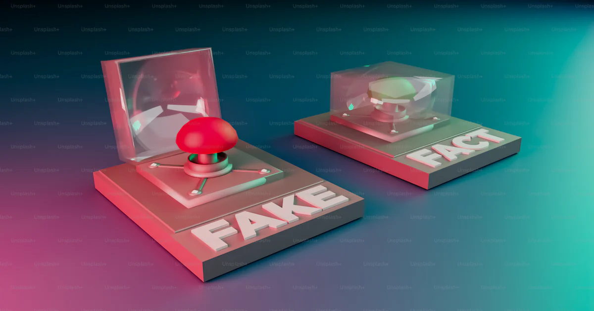 False Object A pair of fake objects sitting on top of a table photo – News Image on ...