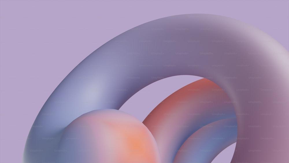 an abstract image of a purple and blue object