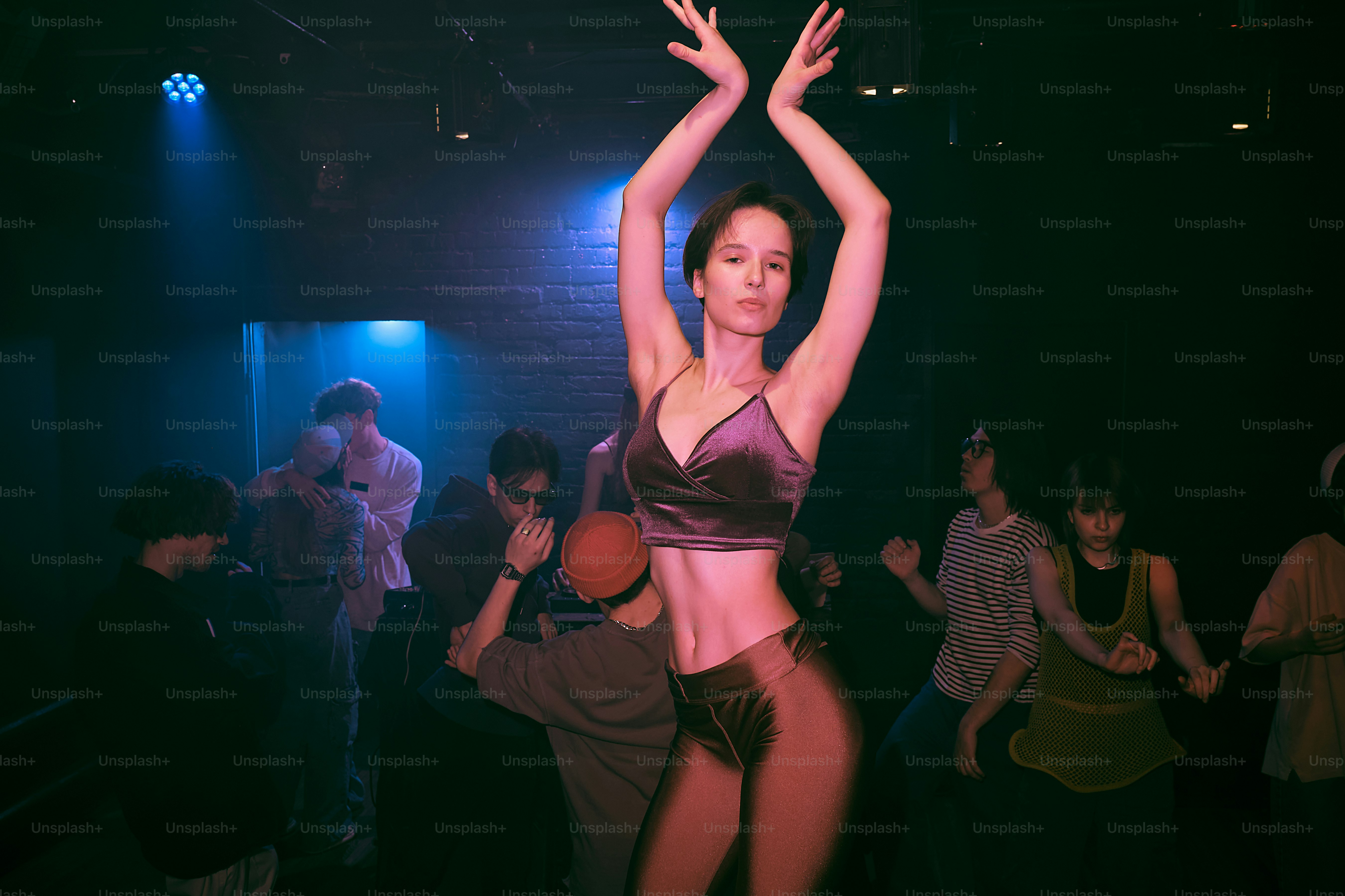 portrait of a dancer in a nightclub