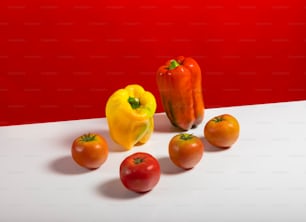 a white table topped with lots of different types of vegetables