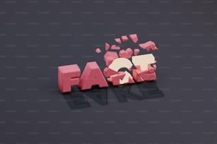 Uma renderização 3D da palavra Fail