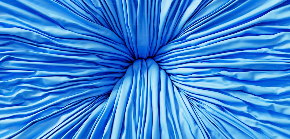 a close up view of a blue umbrella