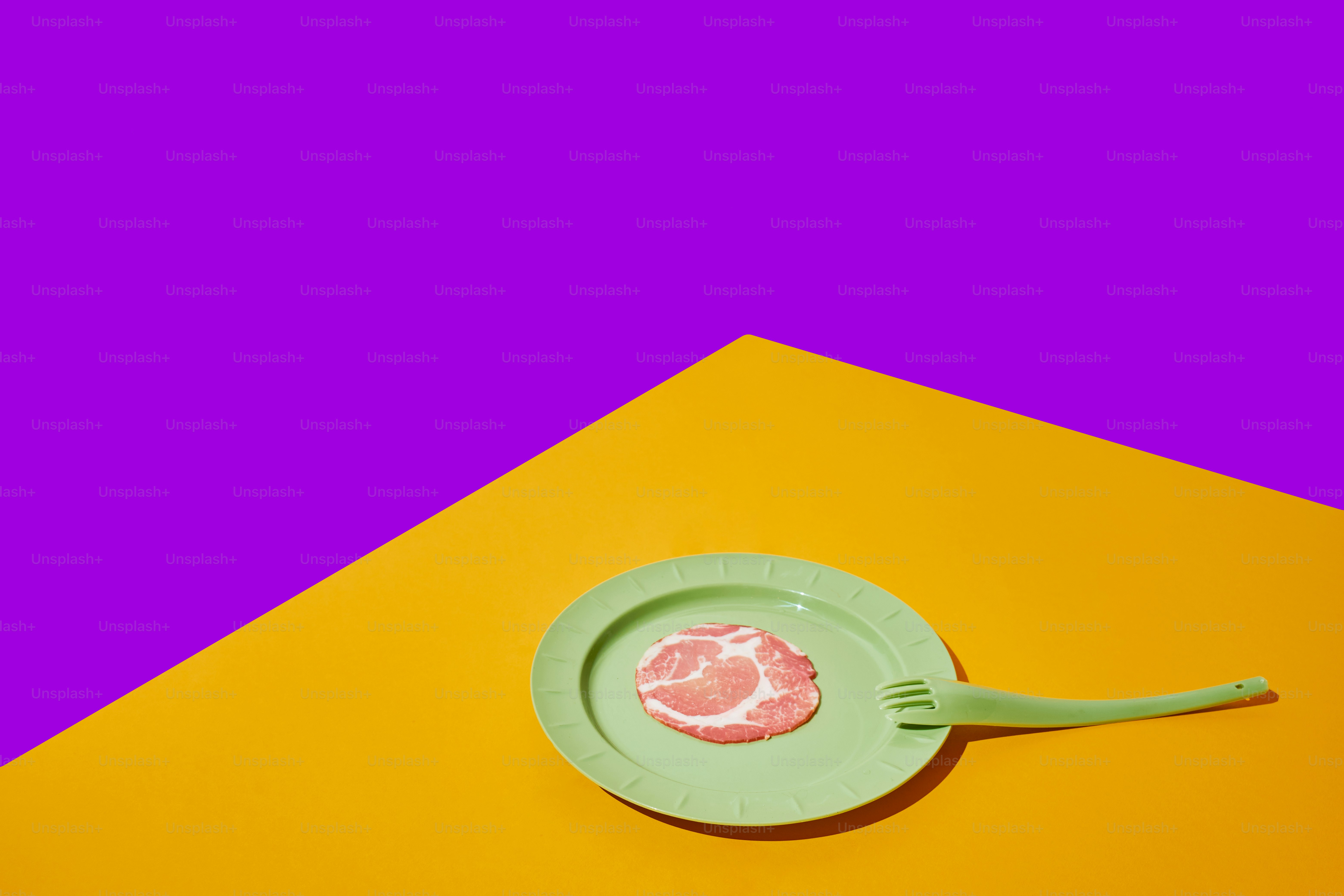 a conceptual colourful photo of food