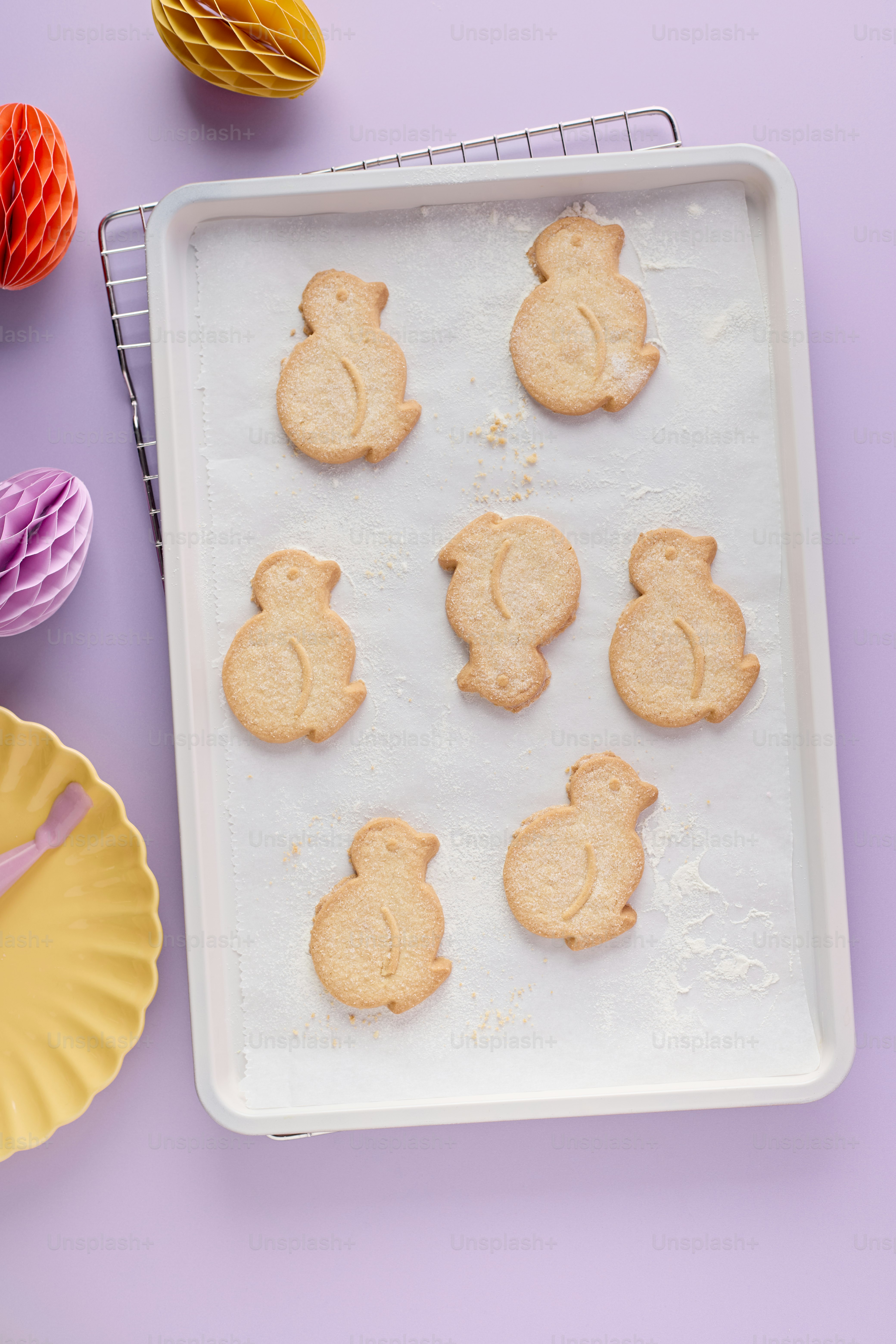 A tray of decorated cookies on a cooling rack photo – Easter Image on ...
