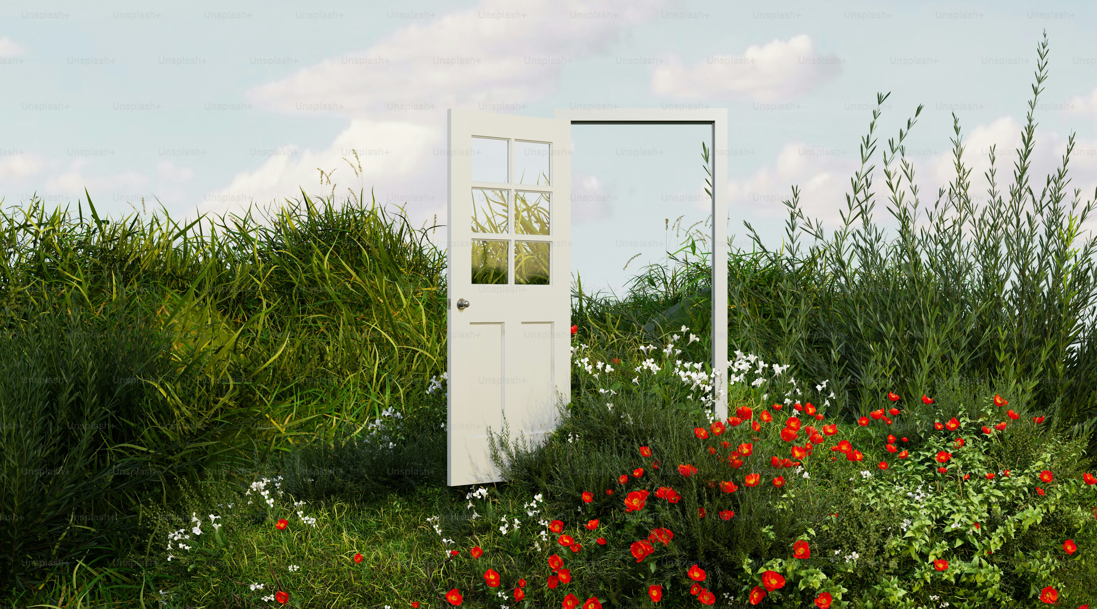 a collection of flower places