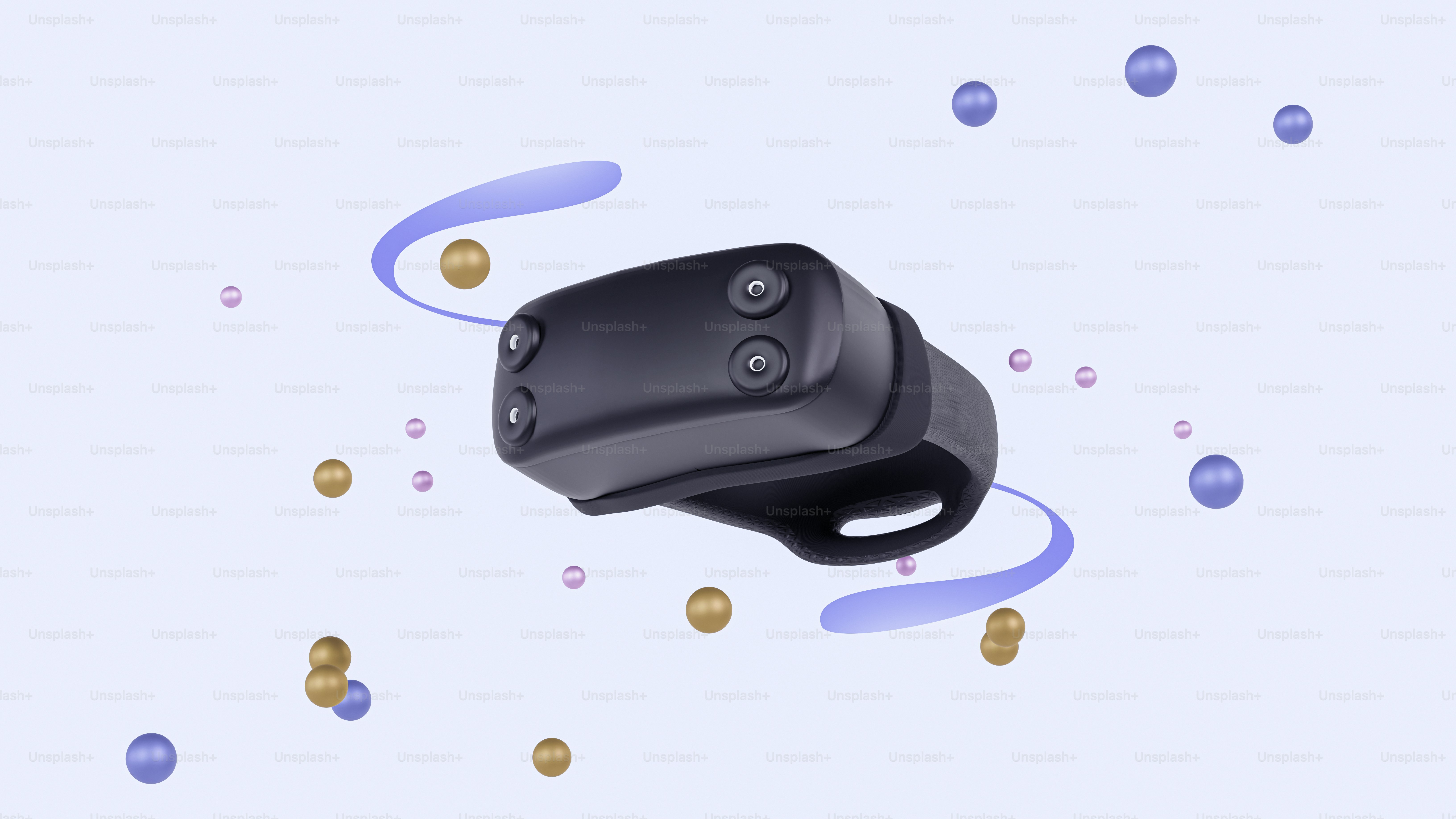 a black object is floating in the air