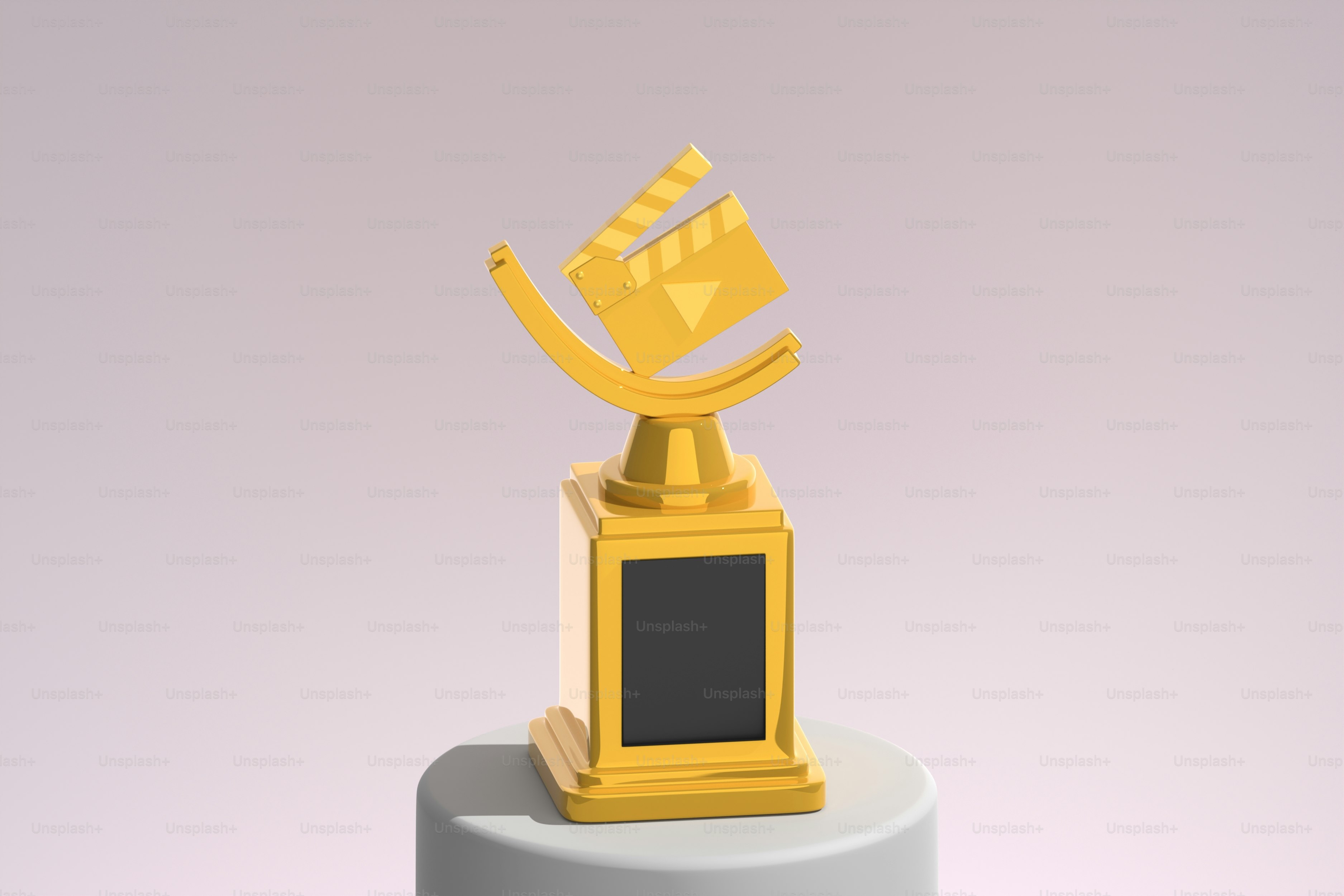 Movie Award. 3D Render.