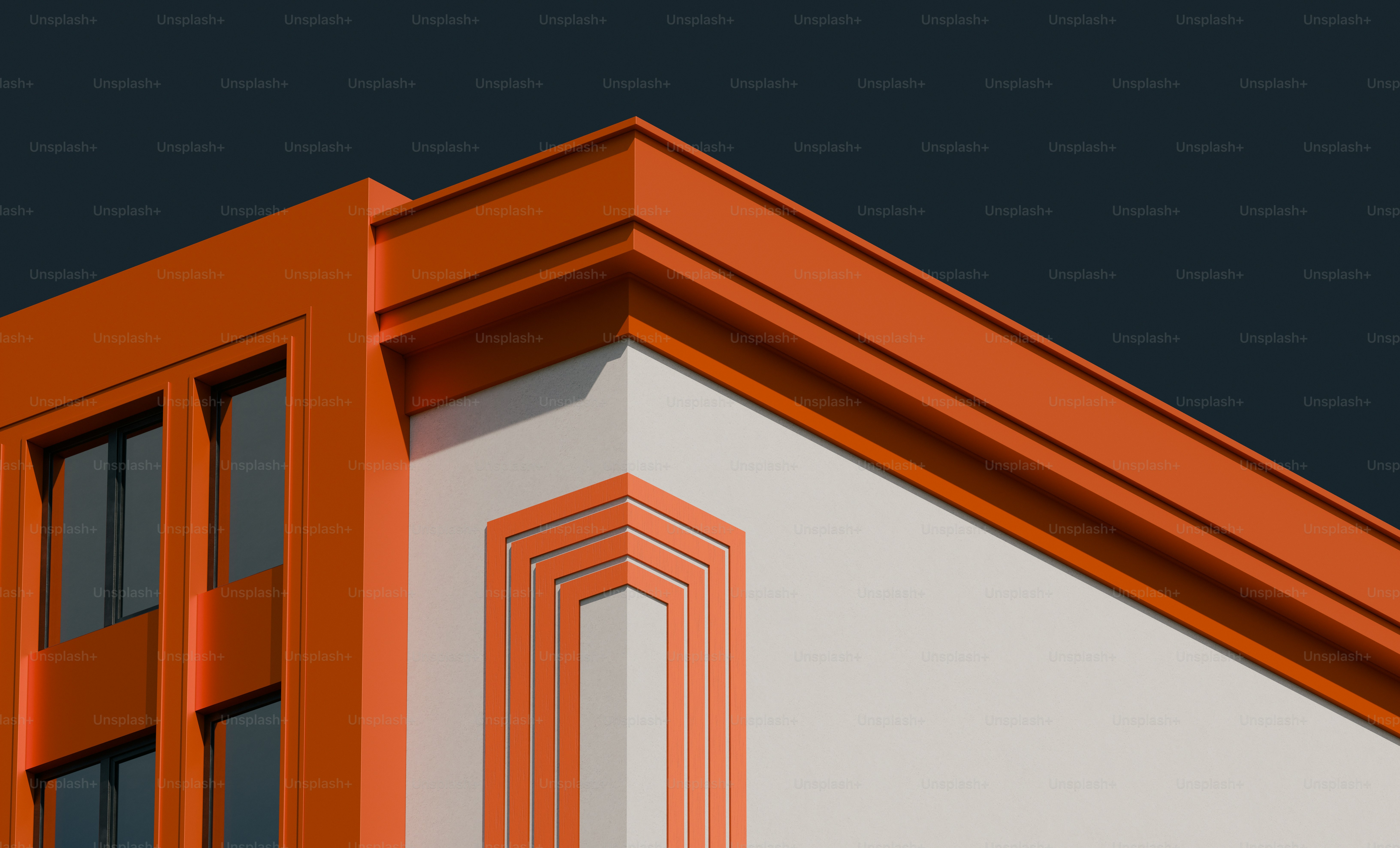 A bird is perched on the roof of a building photo – Abstract Image on ...