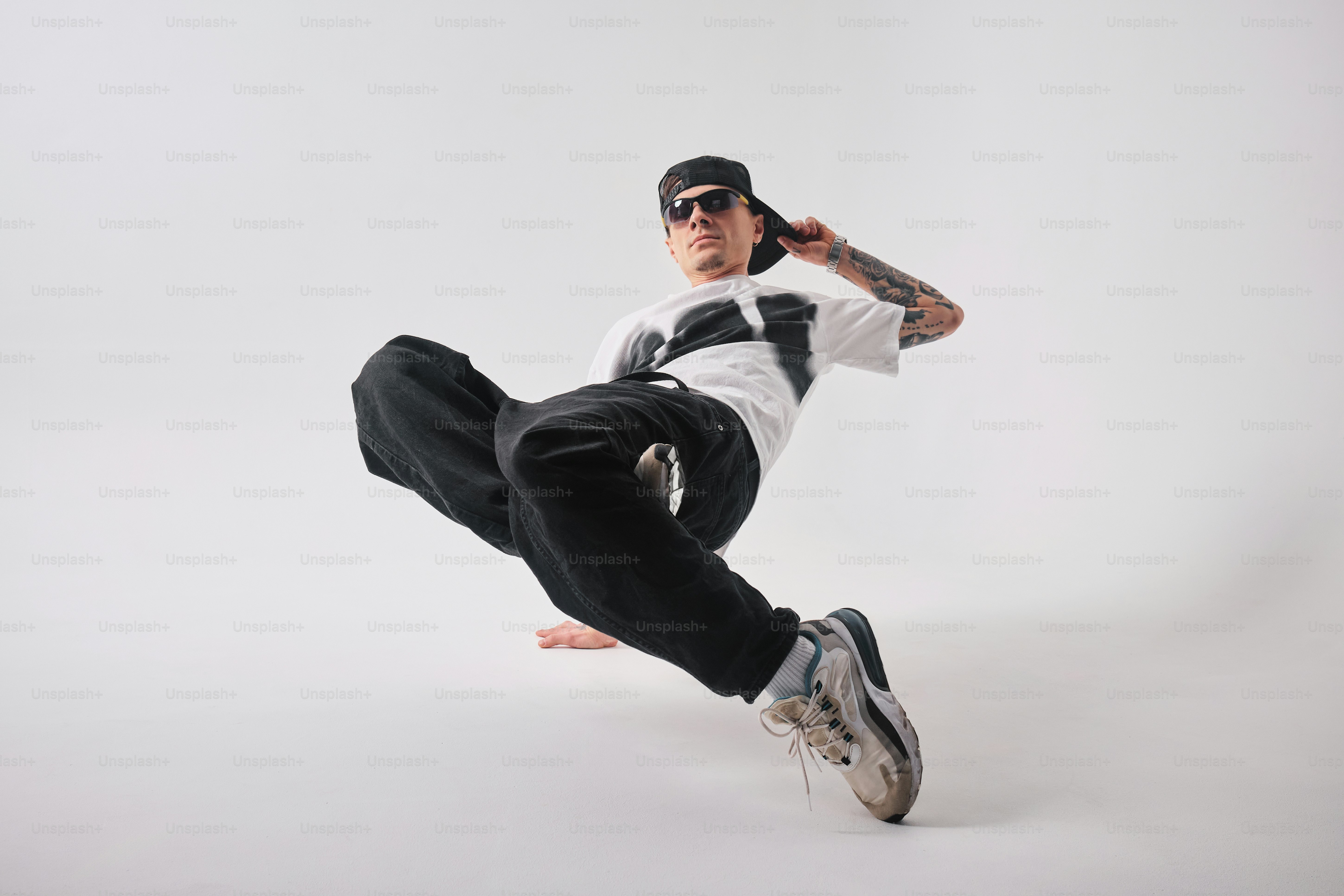 a man is doing a trick on a skateboard