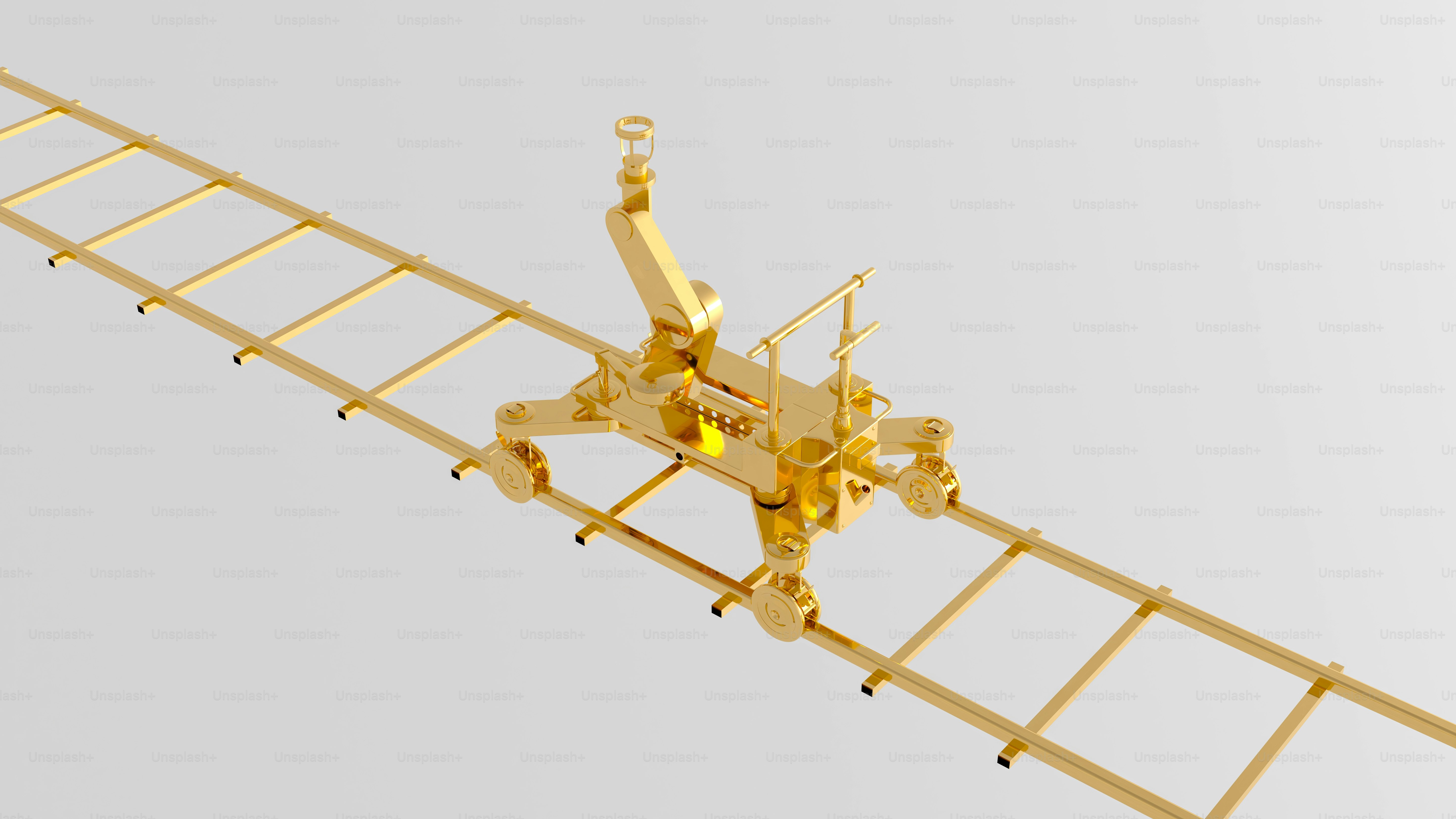 a very tall metal structure with a ladder