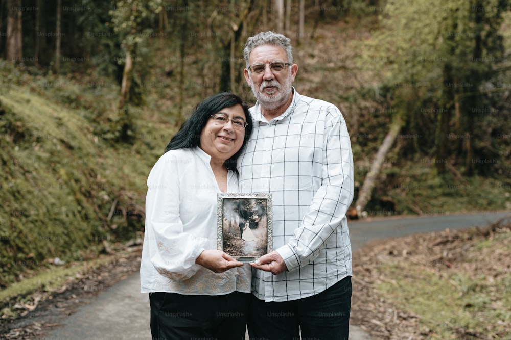 a man and a woman standing next to each other