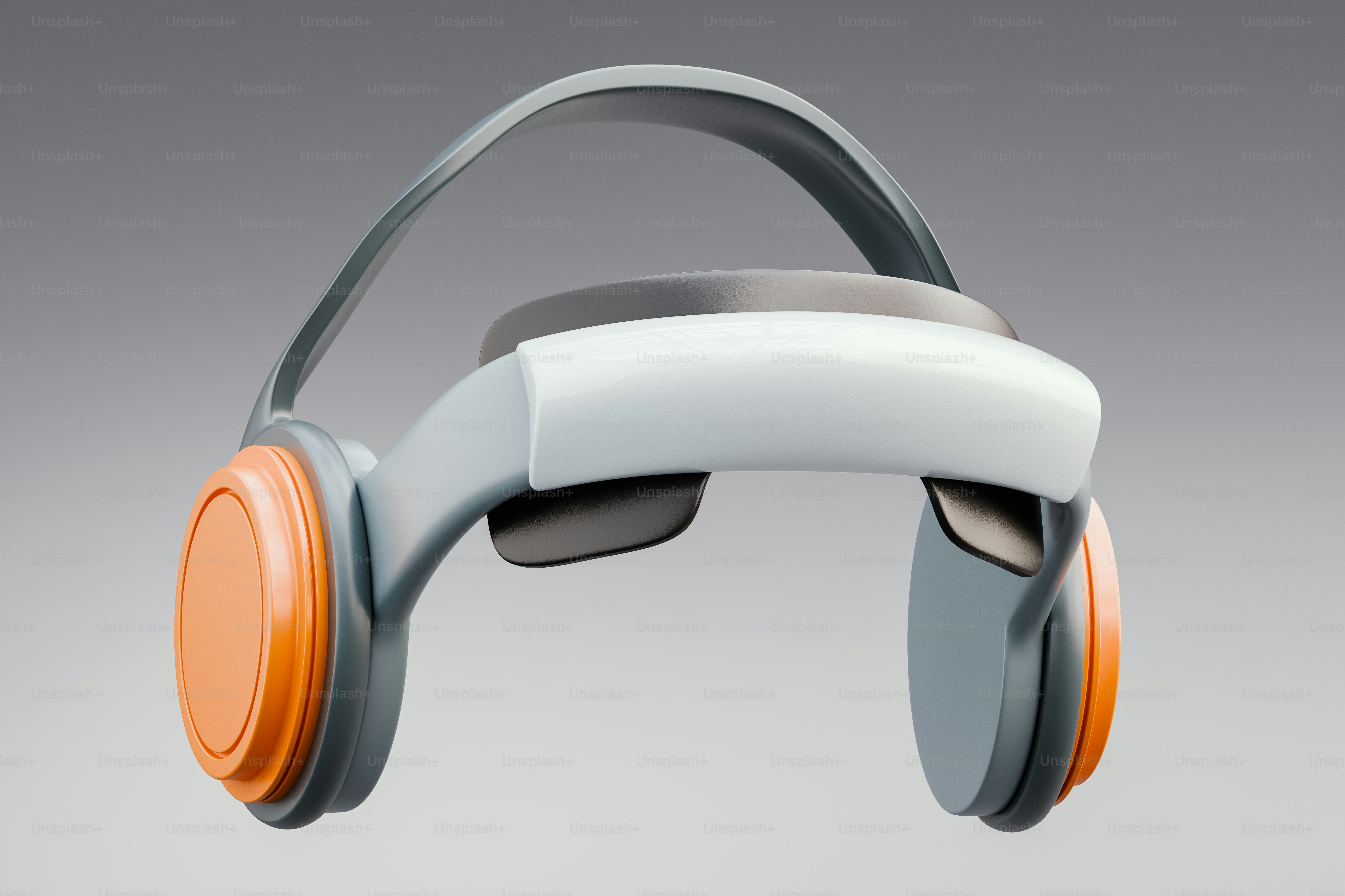Stylized VR headset, 3D render.