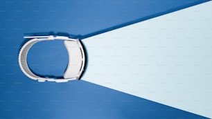 a close up of a watch on a blue and white background