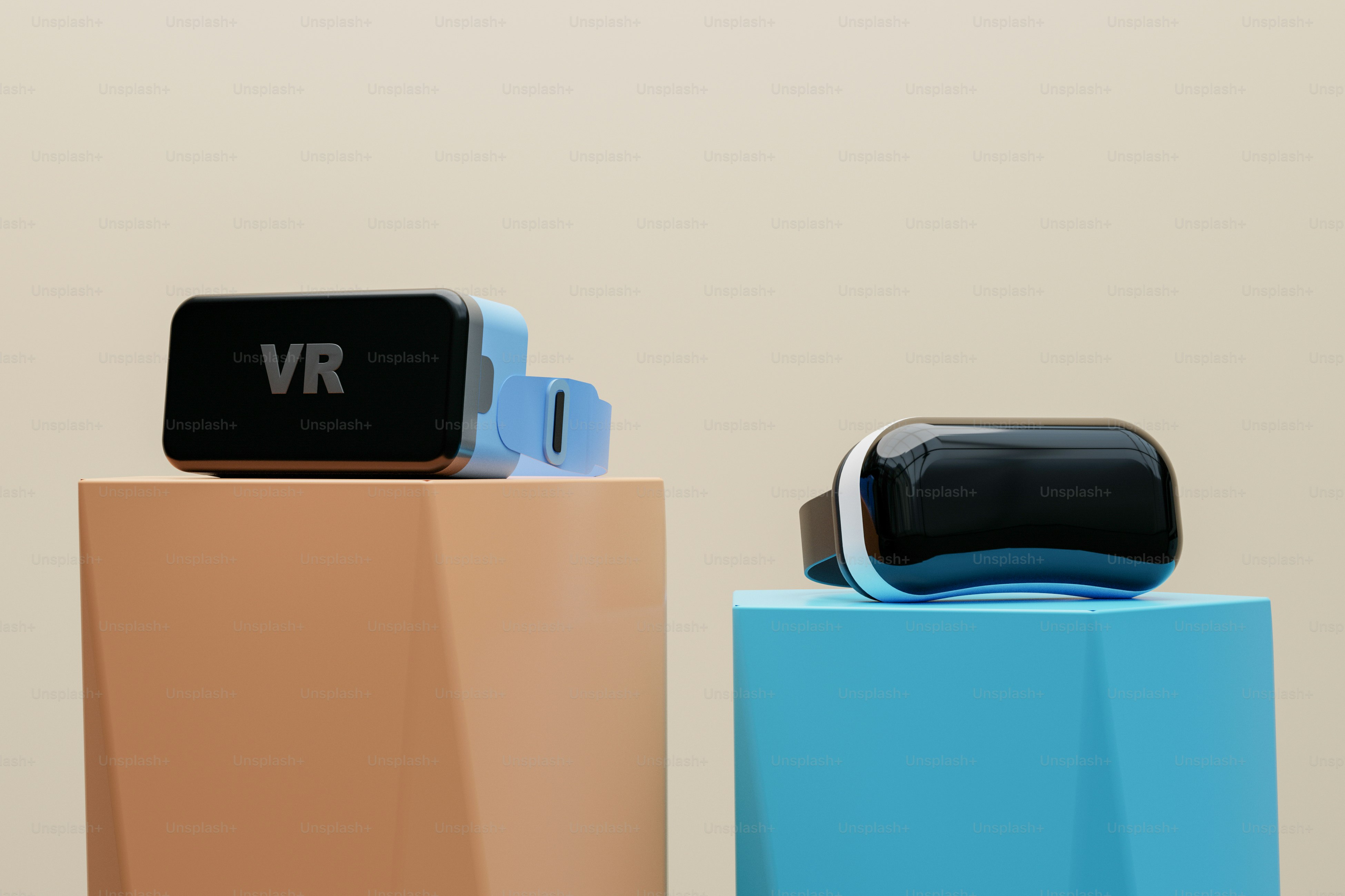 A couple of smart devices sitting on top of each other photo ...