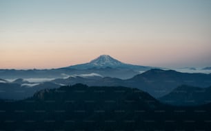 a view of a mountain from a high point of view