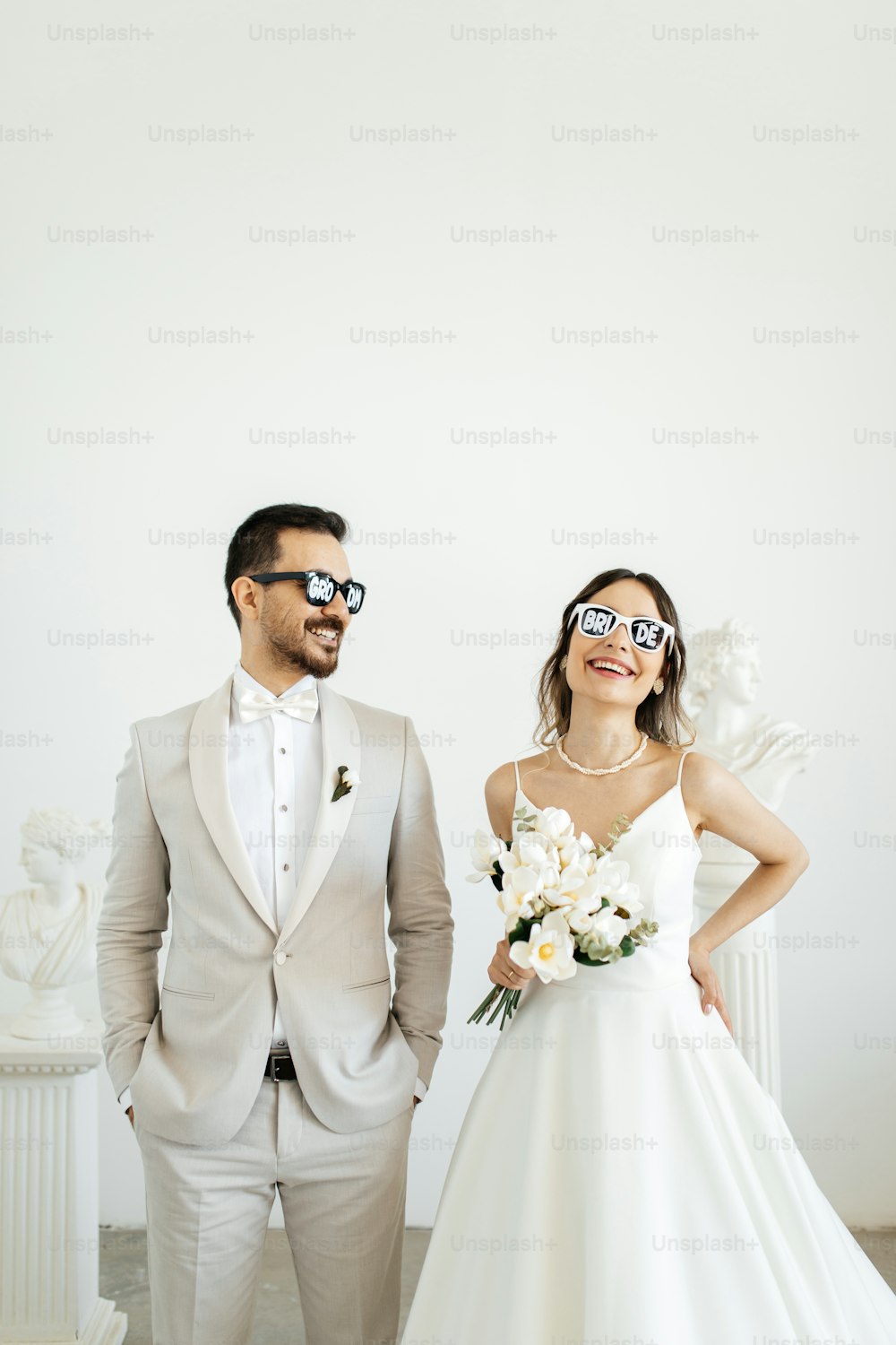 a man and a woman standing next to each other