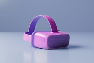 a pink and purple box with a purple handle