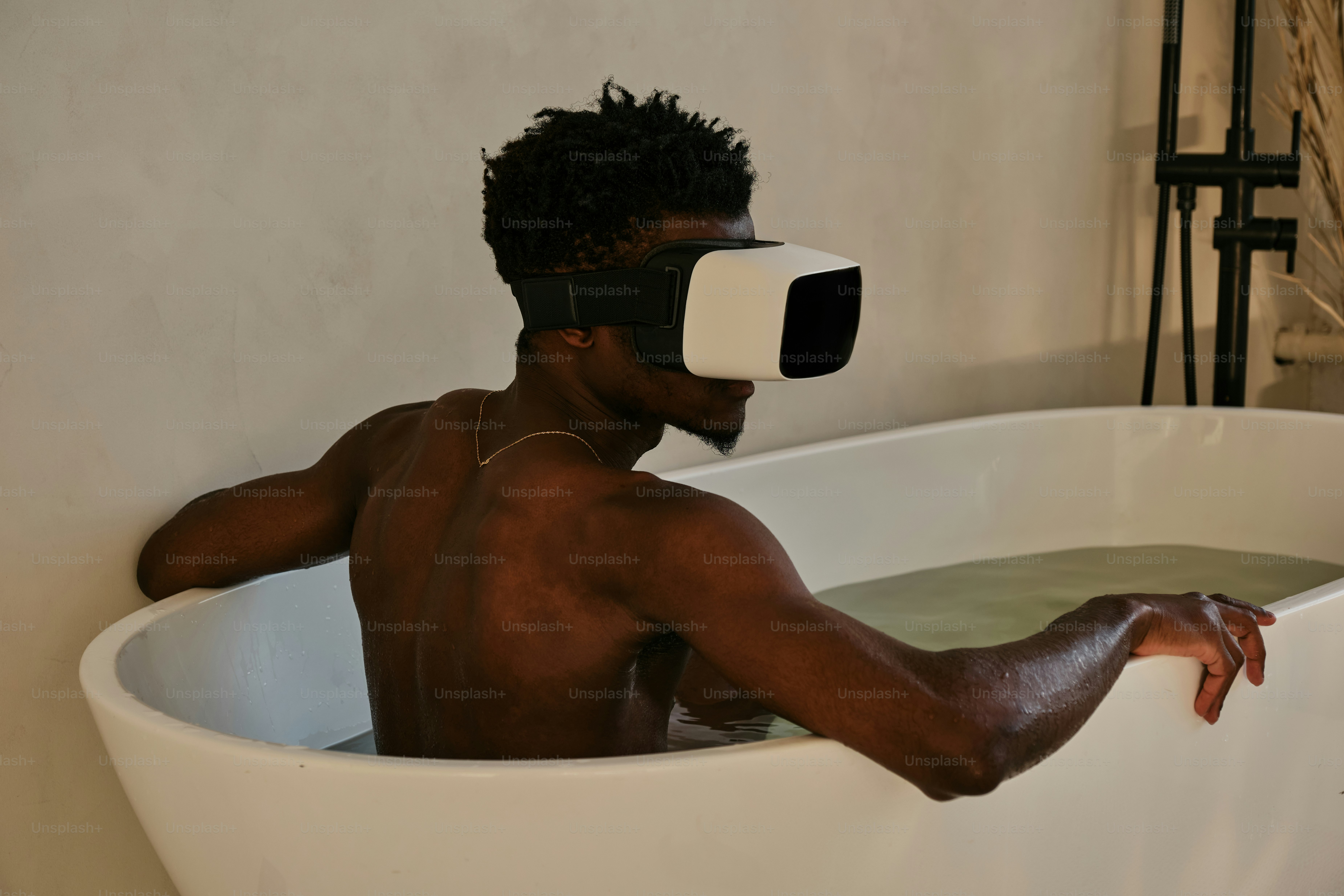 portrait of a man in VR headset