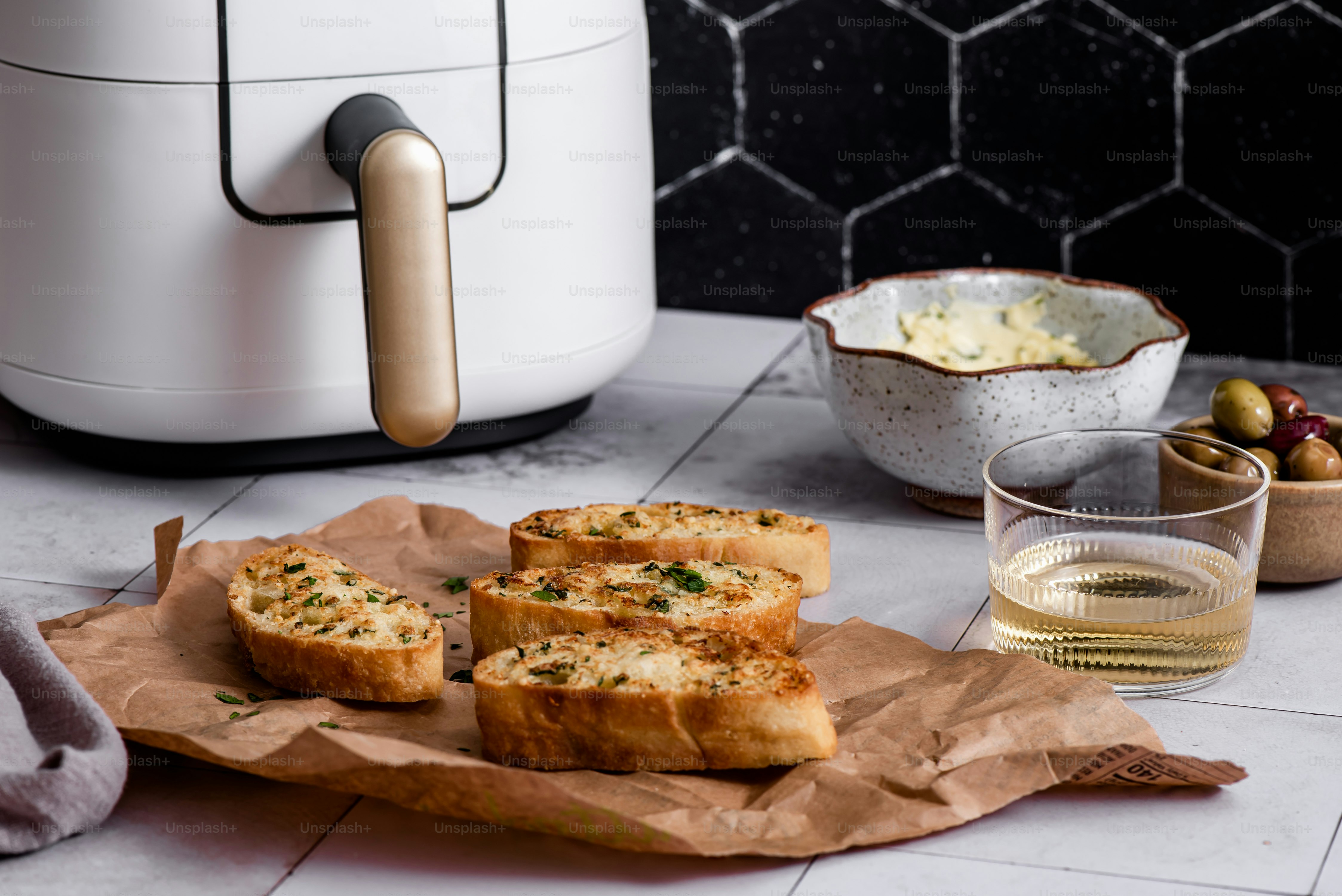 a loaf of bread sitting on top of a piece of paper
