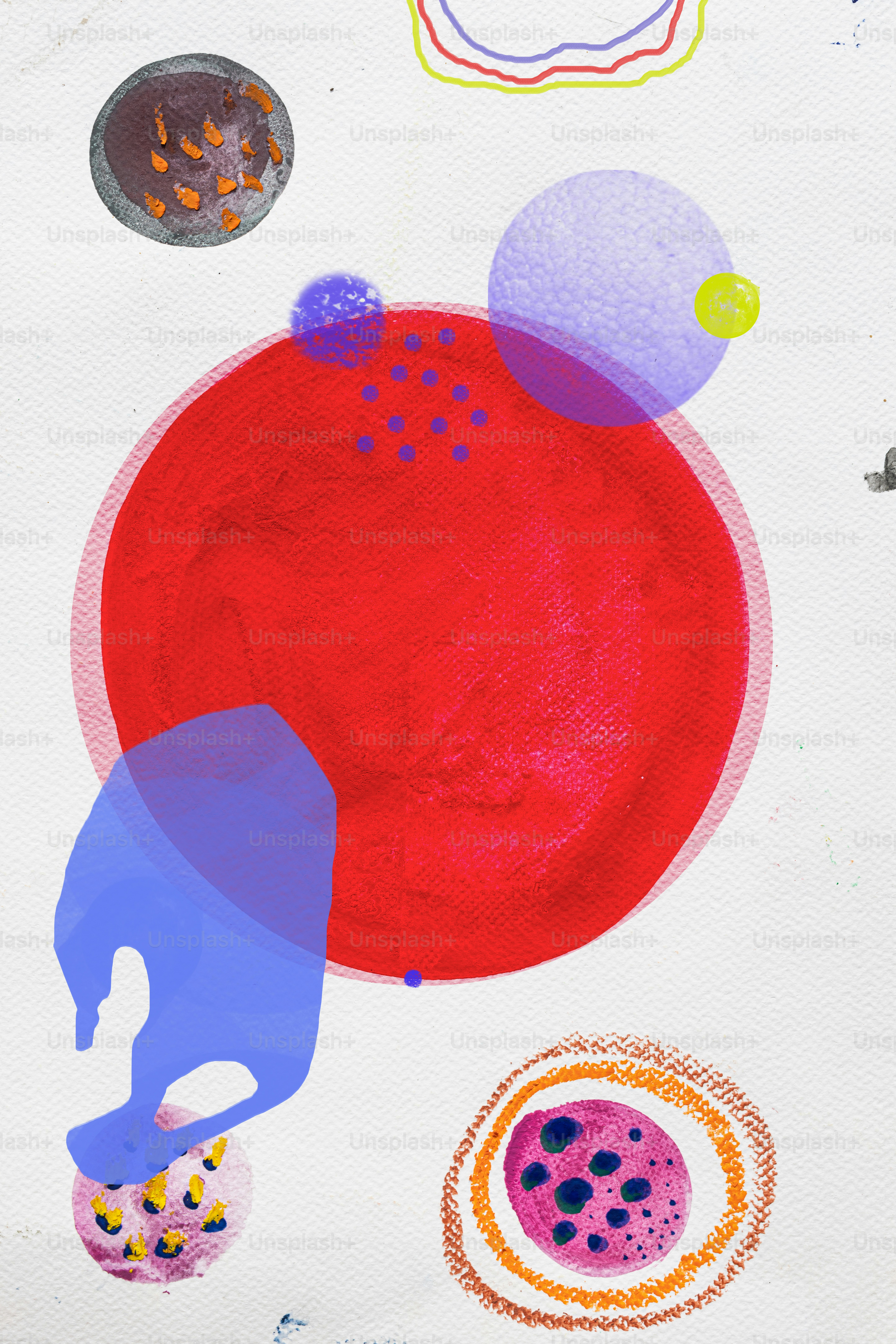 Hintergrund aus verschiedenen organischen Formen