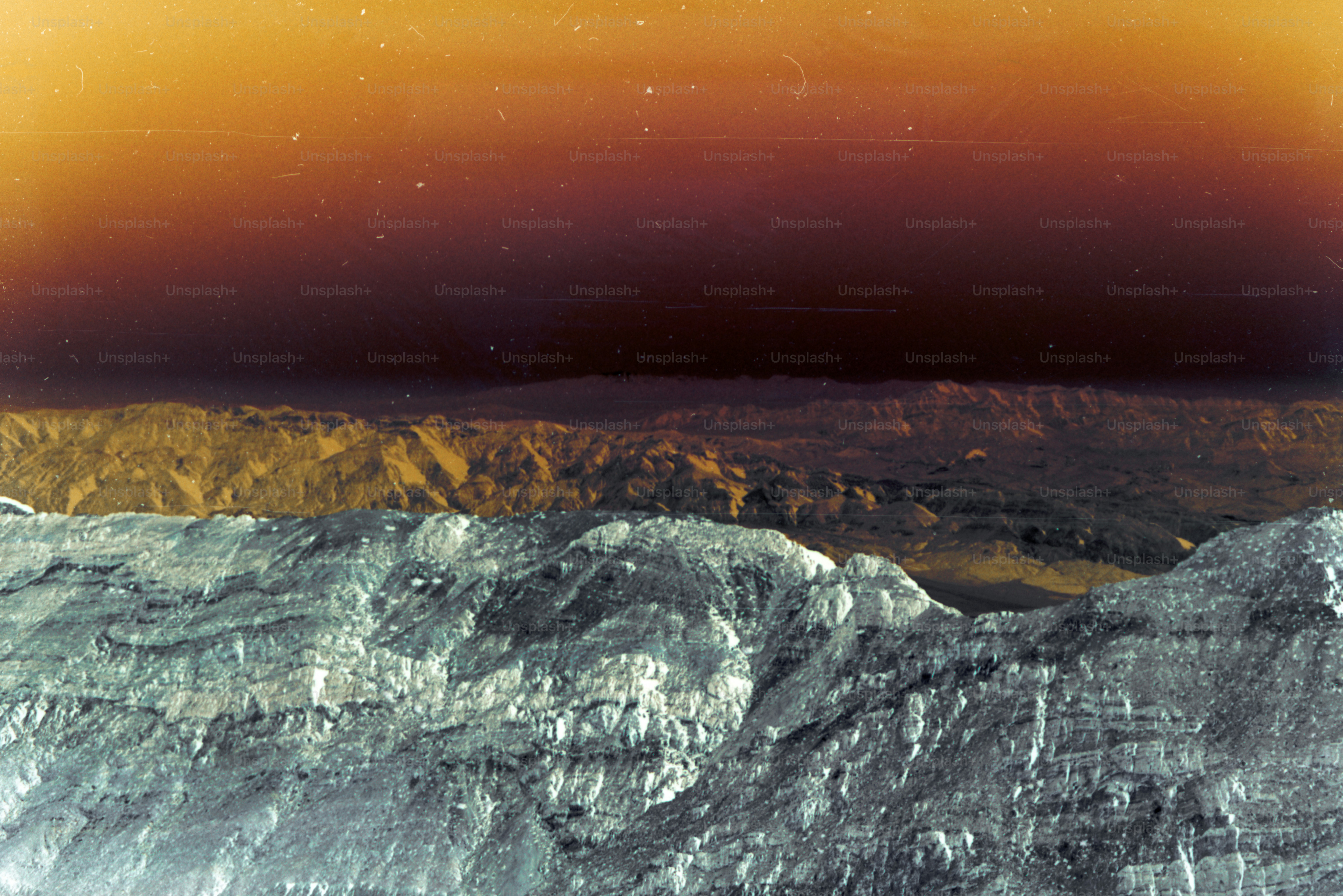 a view of a mountain range from a plane