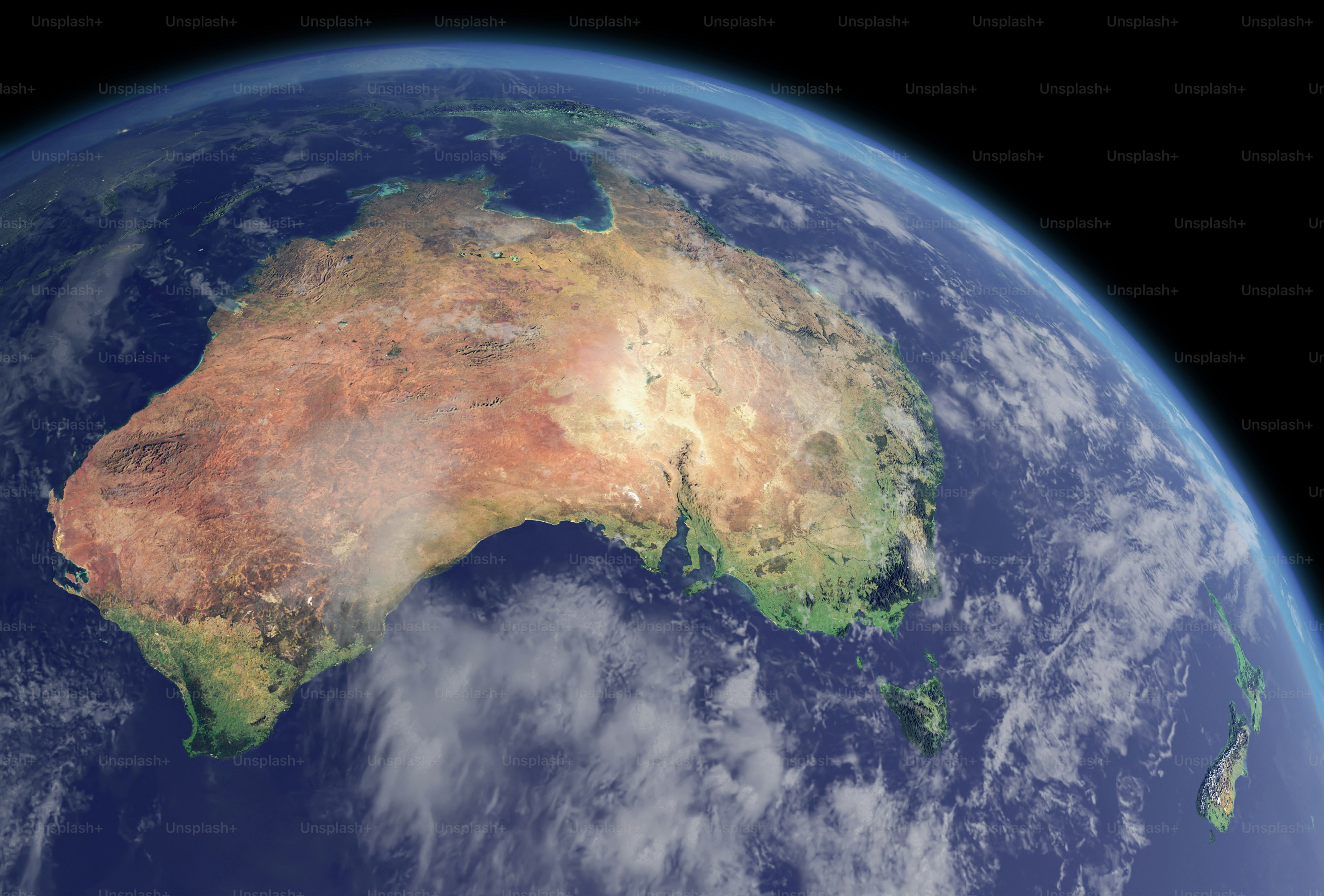 A picture of the earth from space showing australia photo – Space Image on  Unsplash, image size:3000x2031
