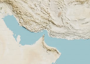 Una imagen satelital de un cuerpo de agua