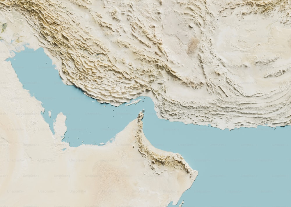 ein Satellitenbild eines Gewässers