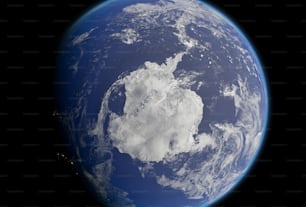 a picture of the earth taken from space