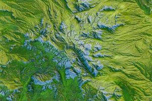 푸른 산맥의 위성 사진