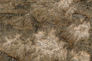 a close up view of a mountain range