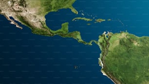 Imagen satelital de los Estados Unidos de América del Norte