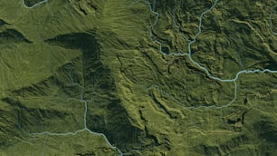 Une image satellite d’une chaîne de montagnes verdoyantes