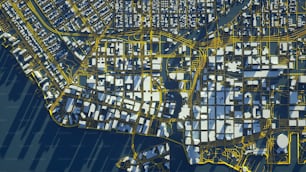 建物がたくさんある街の地図