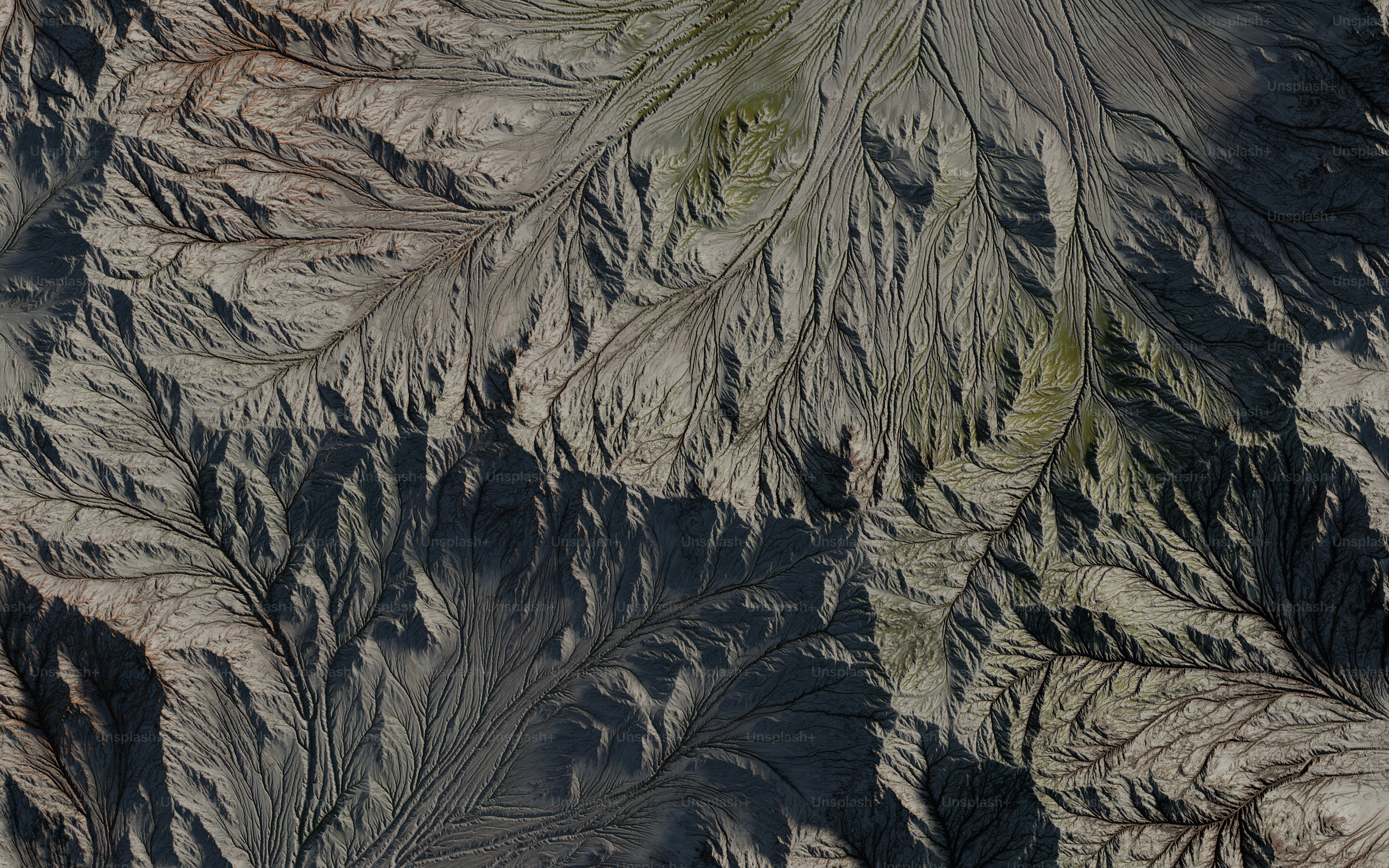 3D render of a Large terrain from sky view.