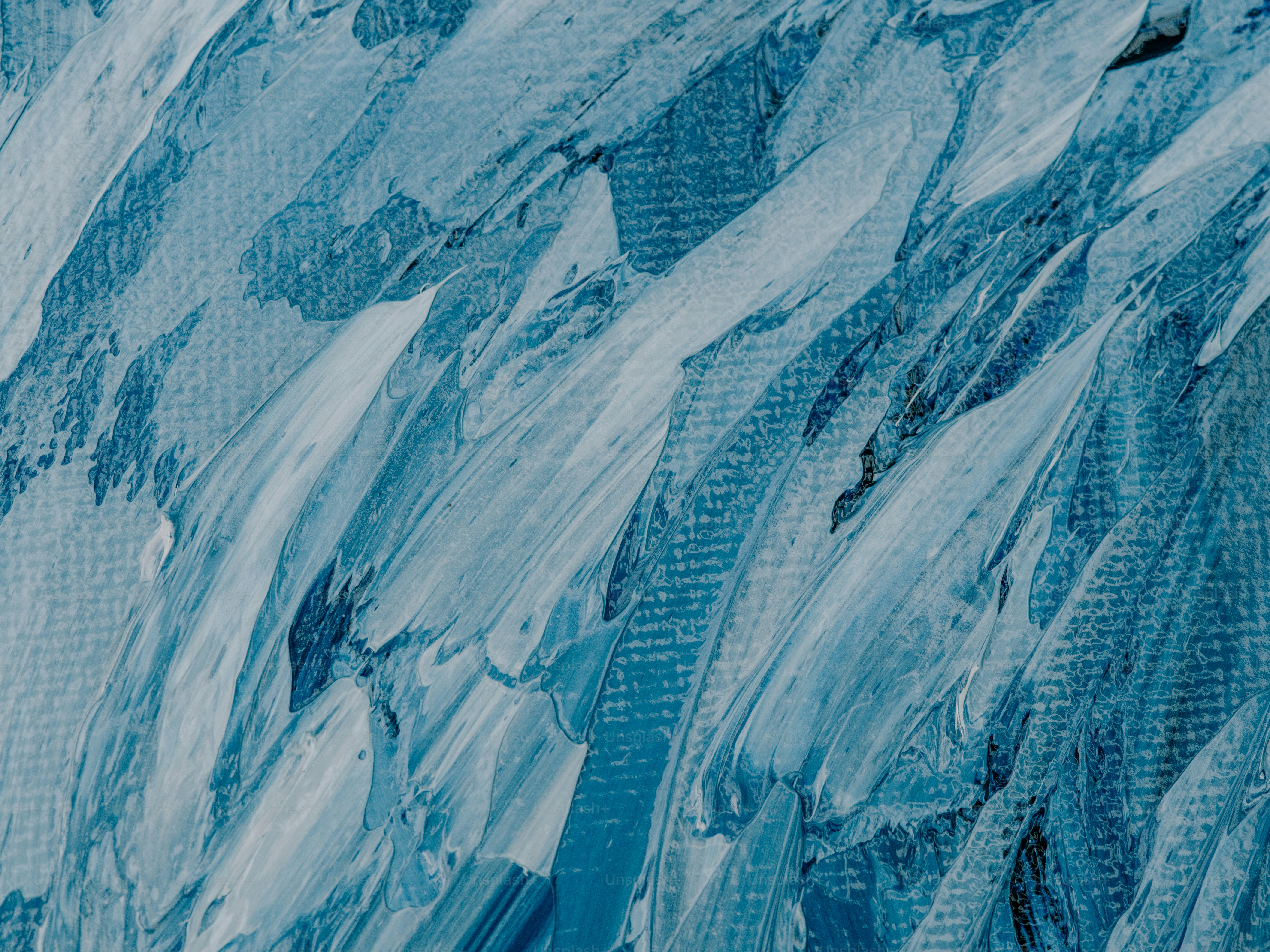 a close up of a snow covered mountain