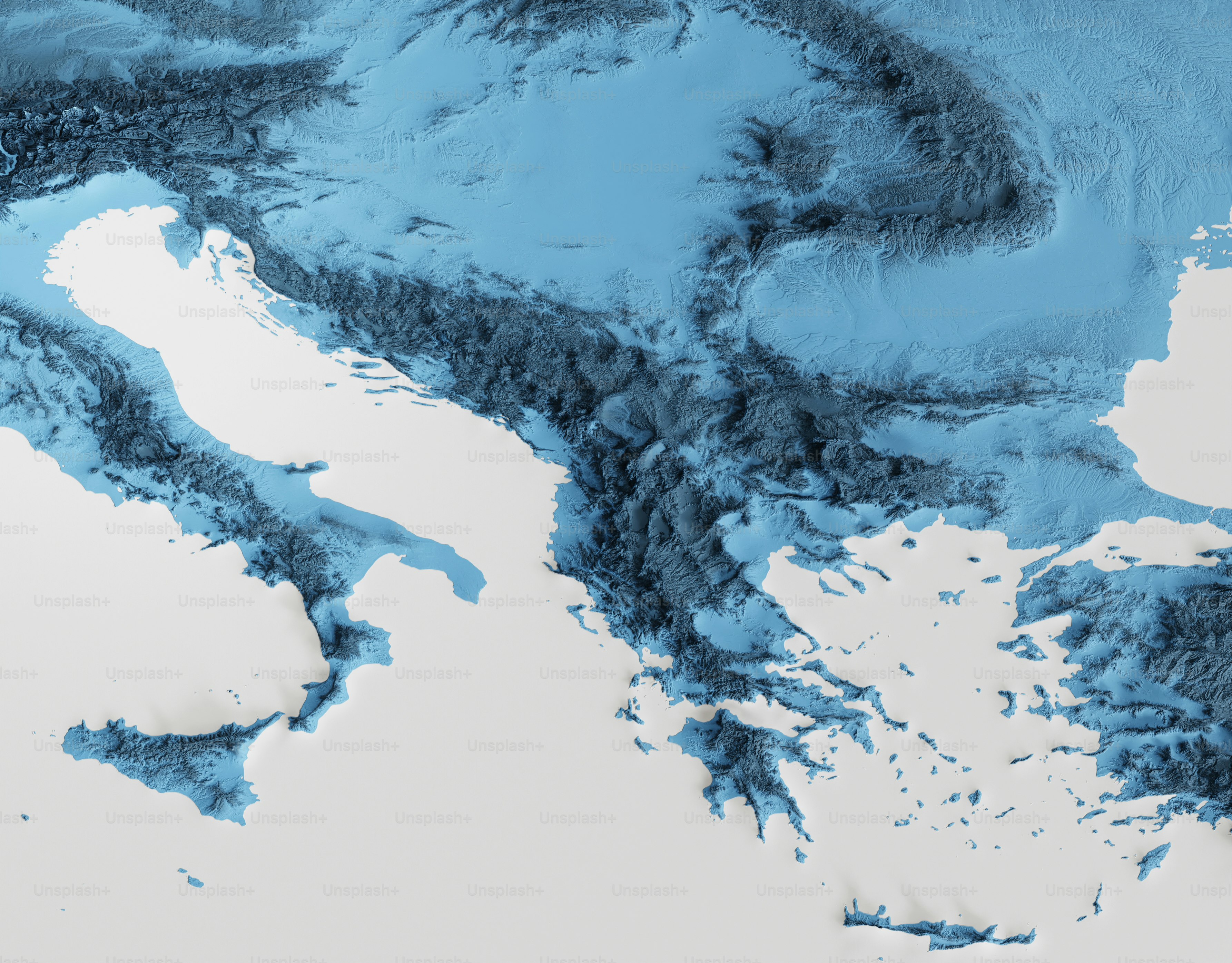 a satellite image of a large body of water