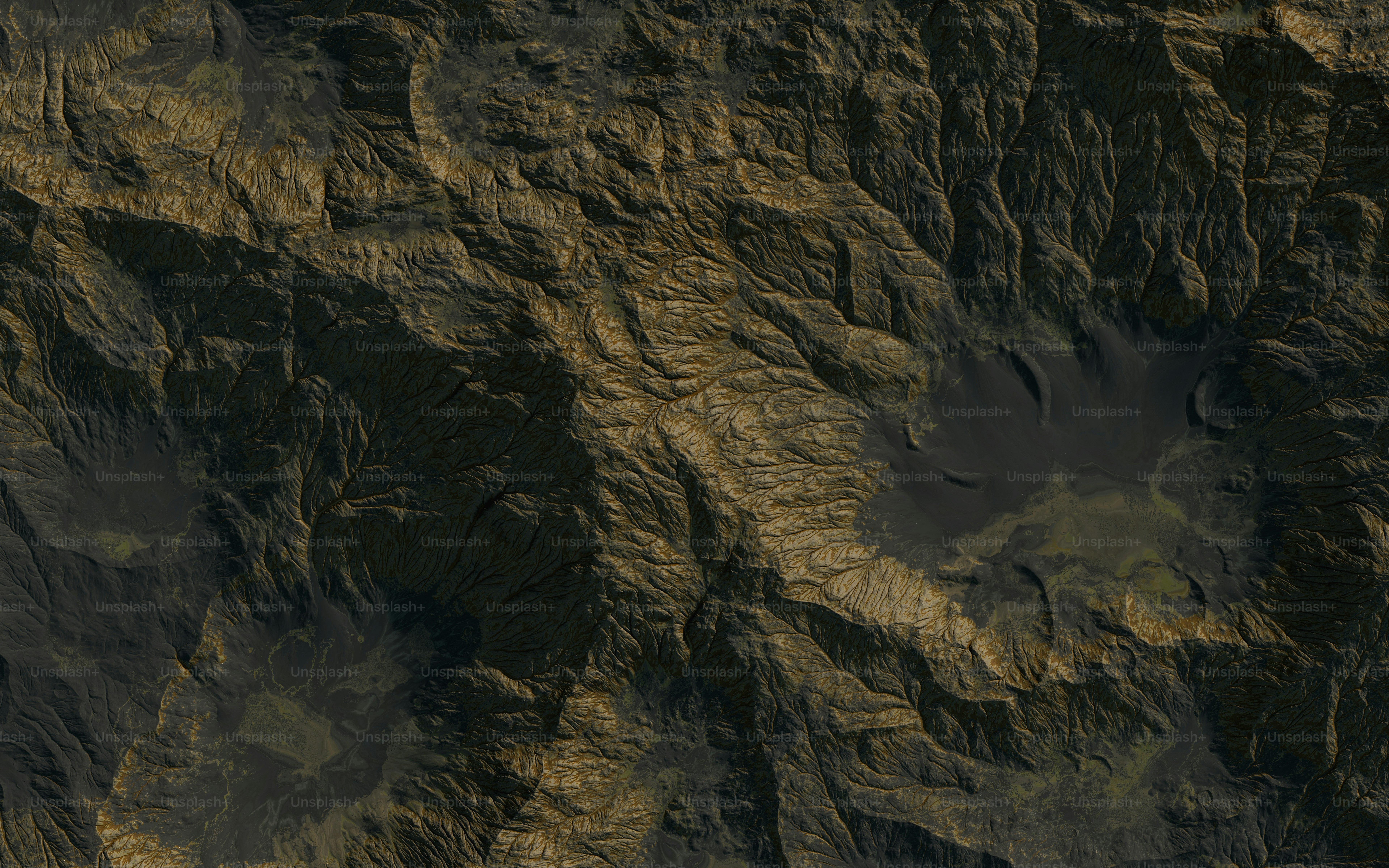 a satellite image of a mountain range