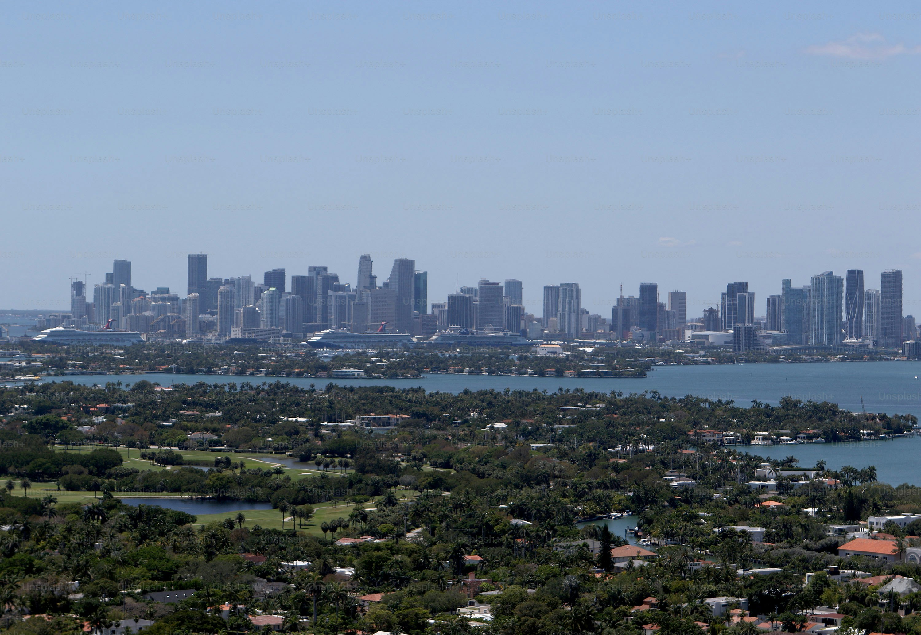 a view of a city and a body of water