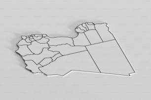 a cut out of a map of the united states