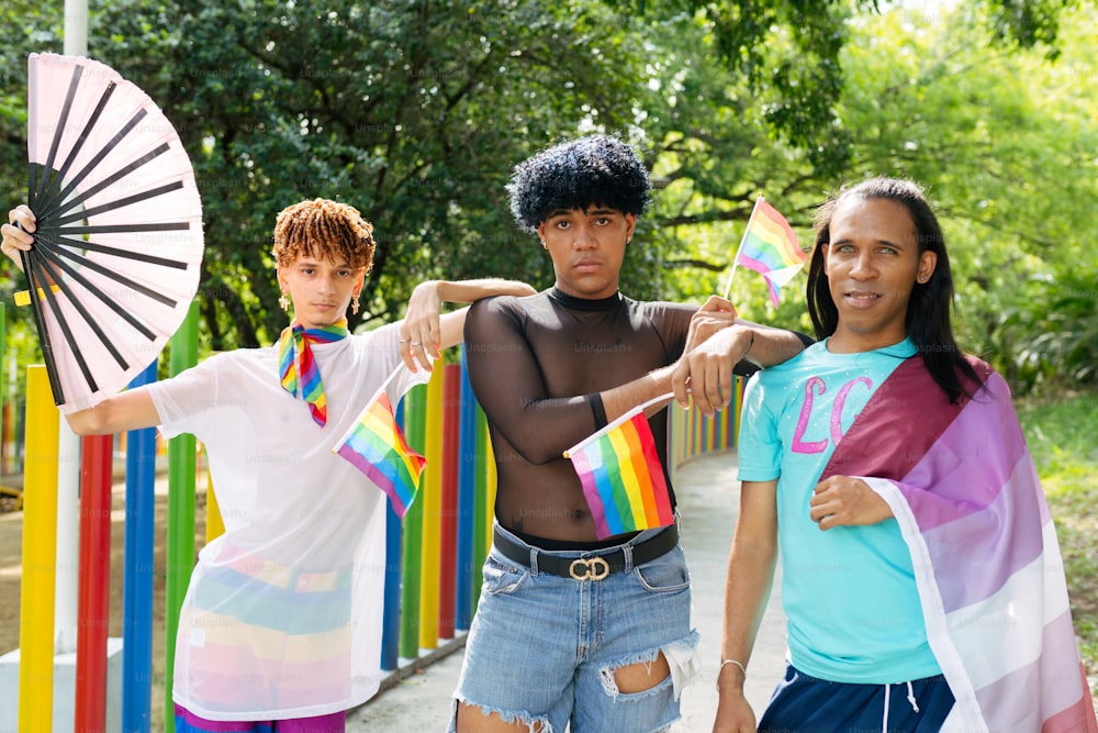 a group of young people standing next to each other