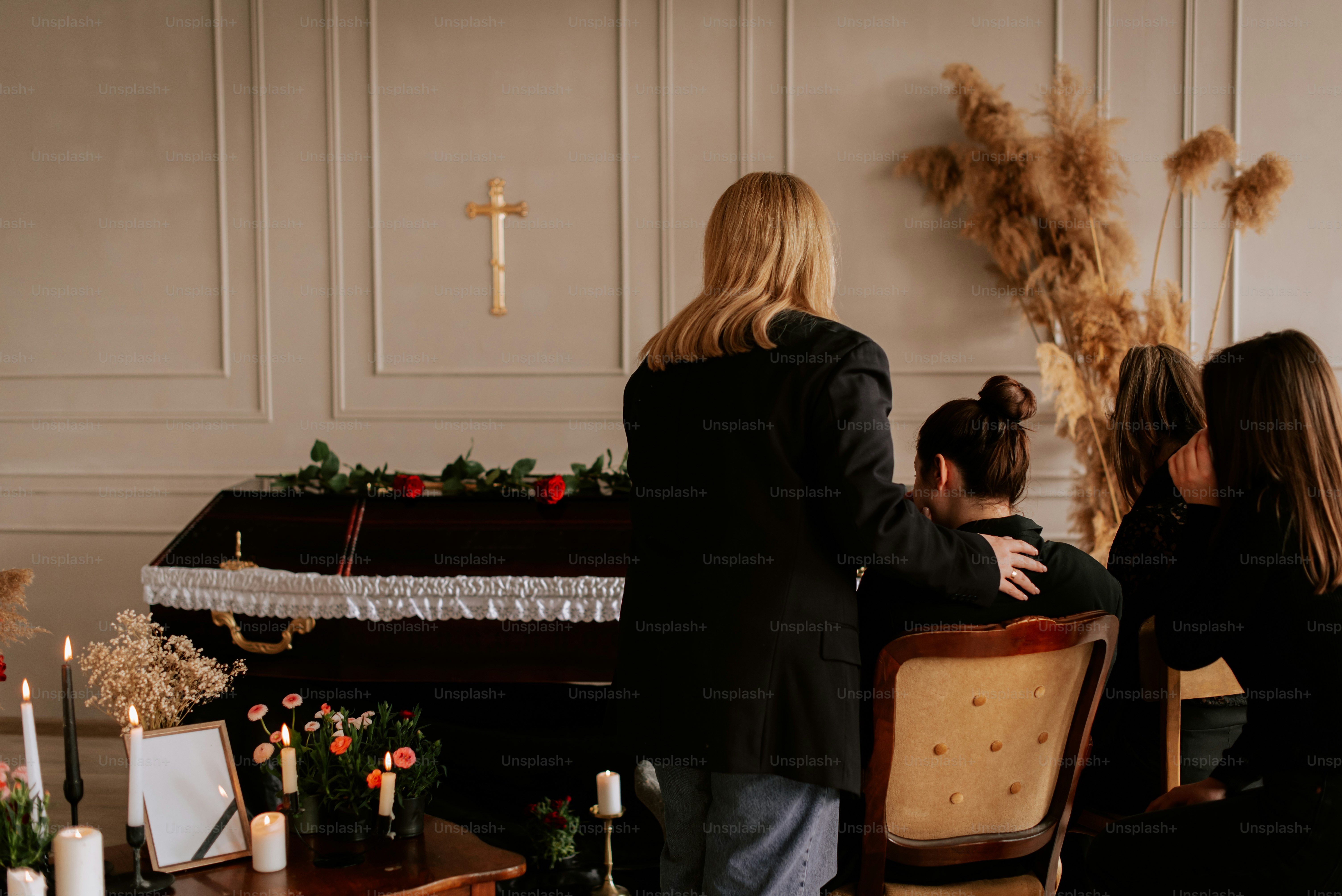 a couple of people that are sitting in a chair