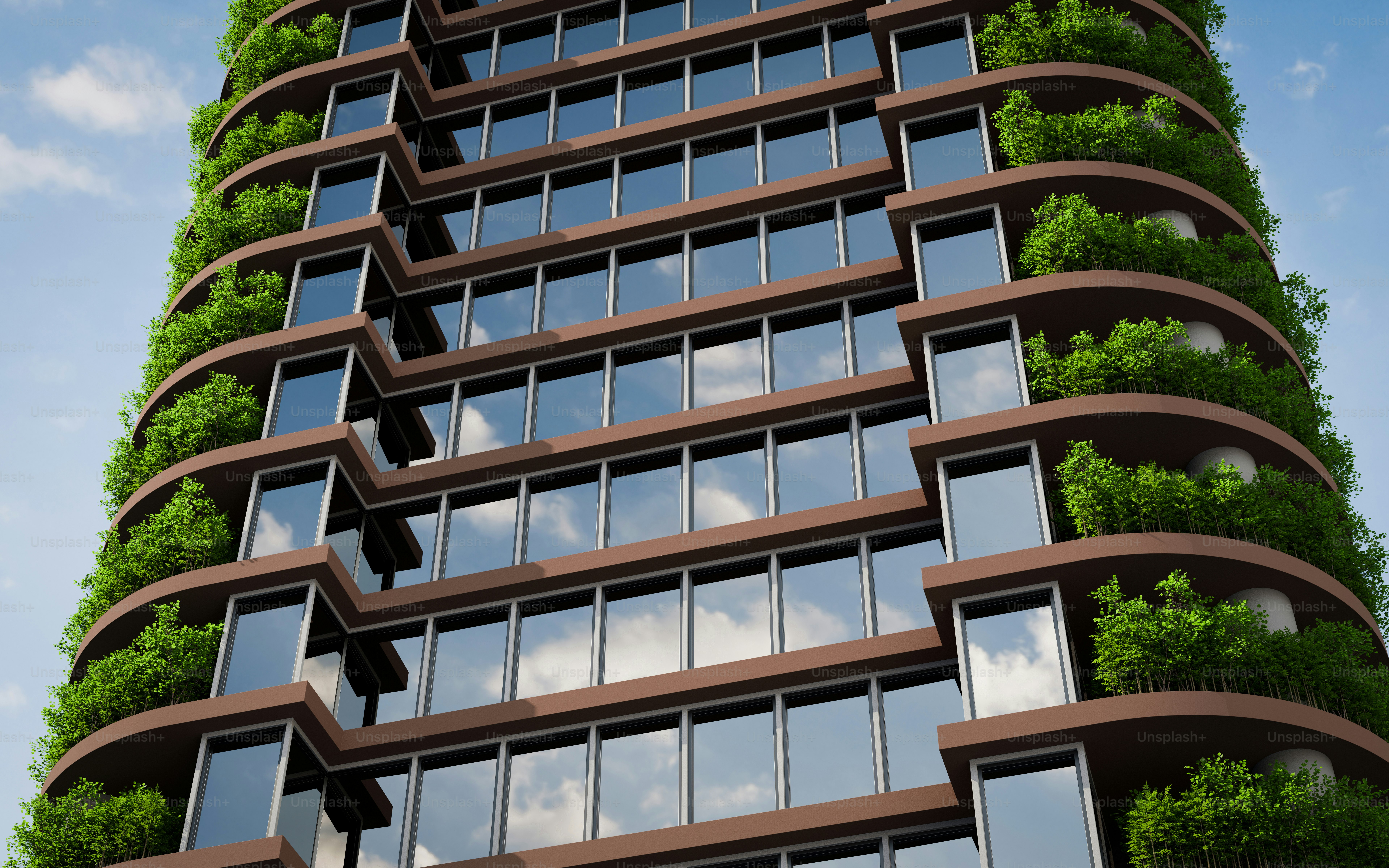 a very tall building with a bunch of windows